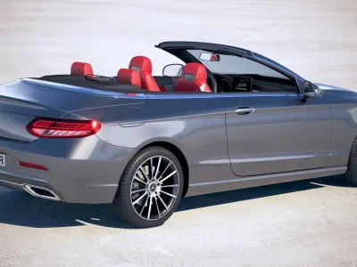 Mercedes C-class AMG Cabrio 2019 3D model