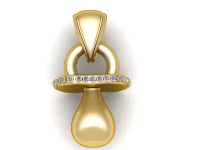 SOOTHER PENDANT 3D PRINTABLE MODEL  3D print model