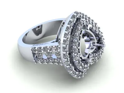 Heart Wedding Ring 368 3D print model