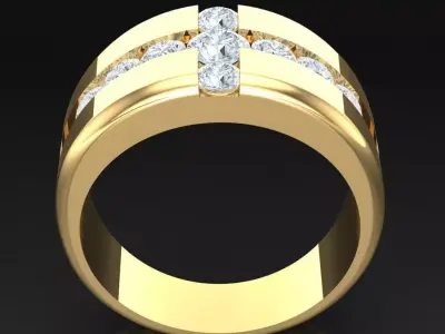 Luxury Men Rings Designs 6MR008 3D print model