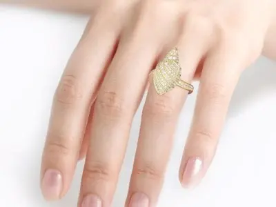 snail ring 3D model