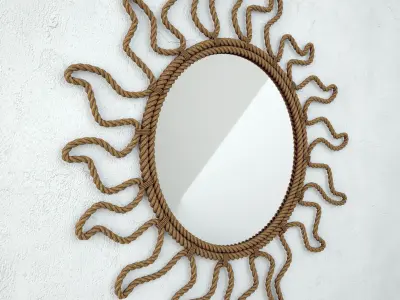 Audoux Minet Rope Convex Mirror 3D model