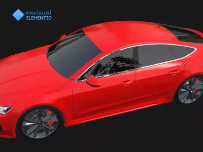 E3D - Audi RS7 Sportback  3D model