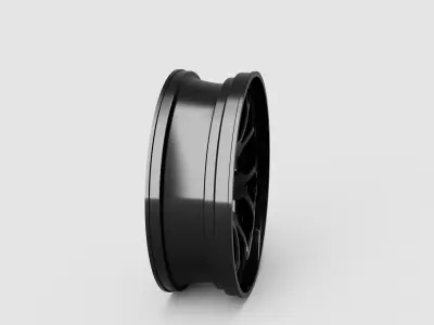 Car wheel Low-poly 3D model