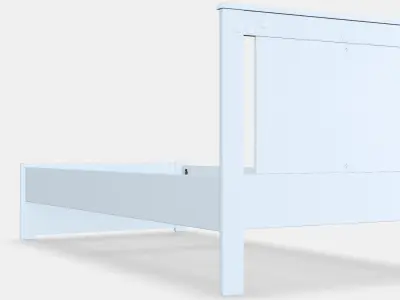 SONGESAND Bed frame 15 Low-poly 3D model