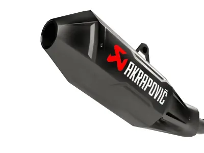 Akrapovic Exhaust Low-poly 3D model