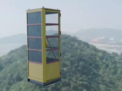 Pripyat phonebox before  1986 3D model