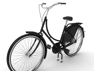 Azor European City Bicycle 3D model