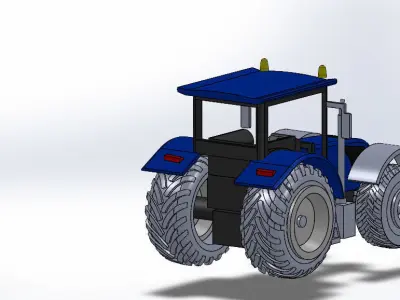 Newholland tractor 3D print model