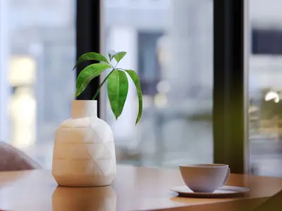 Interior scene  Coffee Shop  3D model