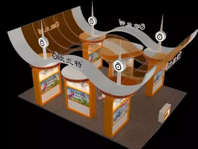 Exhibition - Area - 12X9-3DMAX2009-07 3D model