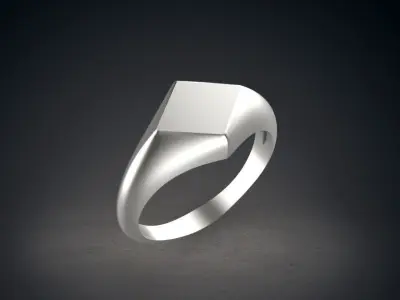 signet man ring 3D print model