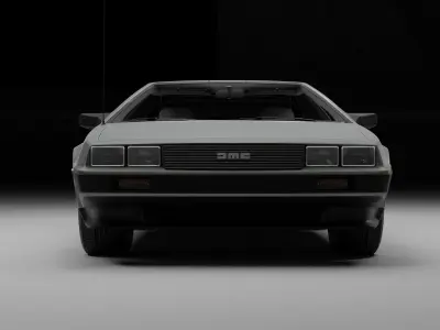 Delorean Dar Time Machine model 3D model