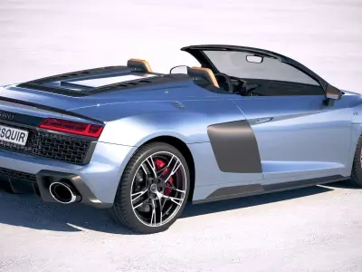 Audi R8 Spyder 2019 3D model
