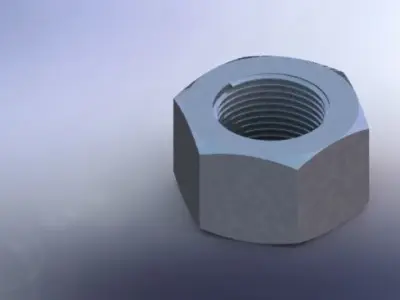 M12 NUT 3D print model