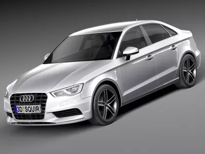 Audi A3 sedan 2014 3D model