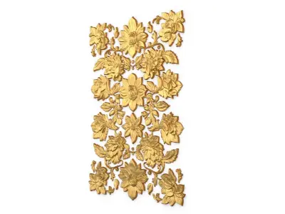 Classic carved decor ornament 415 3D model
