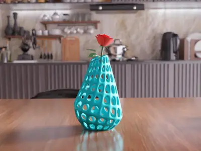 Wireframe Vase - 007 3D print model