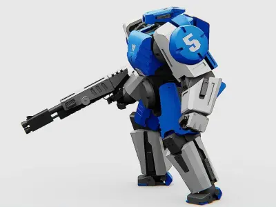 BATTLE DROID CRONOS  Rigged for Unreal Engine - Unity - MIXAMO 3D model