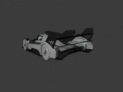 ferrari 499p 3D model