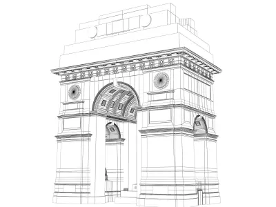 India Gate  3D model