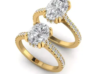 premium collection ring 002-JB-341 3D print model