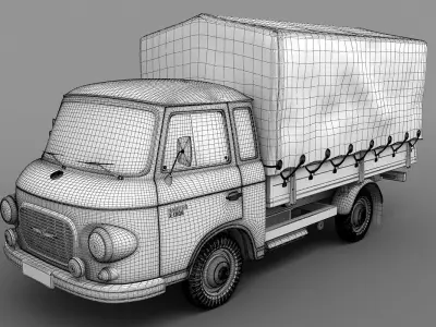 Barkas B1000 1961 3D model