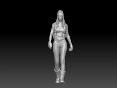 winter girl 2 3D print model