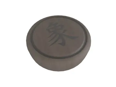 Chinese Chess Elephant v2 002 Low-poly 3D model