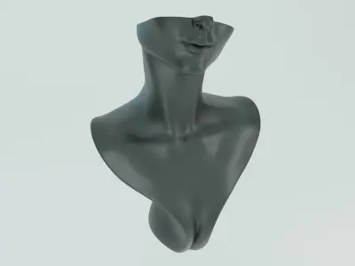 Jewelry Necklace Stand 3D print model