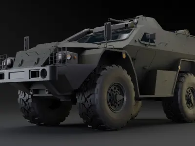 Kamaz 43269 Vistrel PBR Low-poly Game-ready Low-poly 3D model