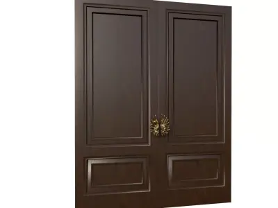 Coral Series Heavy Door Handle 3D print model