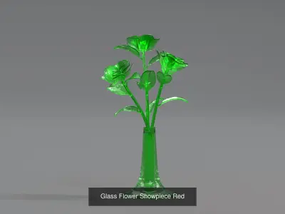 Glass Flower Showpiece Collection