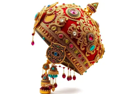 Ornate Jeweled Crown Model Pack Low-poly 3D model