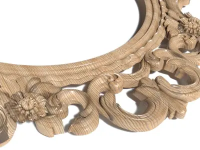 Frame-005 gold ornate frame 3D model