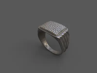 High-Quality 3D Ring Model Low-poly 3D model 22