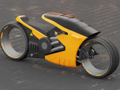 CONCEPT BIKE C-2000 RIGGED 3D model