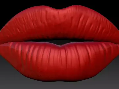 LIPS PUCKER DETAILED 3D print model