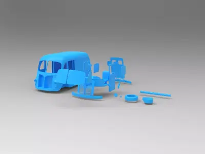 1950 Metro Van International 3D print model