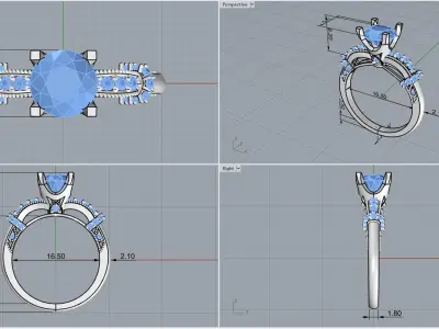 ring code 153 3D print model