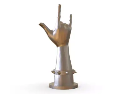 Rock Hand Rings Holder 3D print model