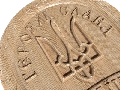 Coat of arms Ukrainian symbols-002 3D model