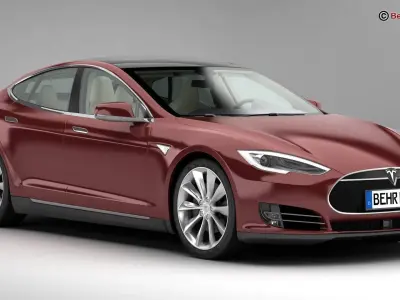 Tesla Model S 2015 3D model