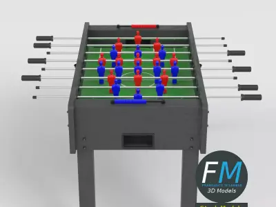 Foosball table football 1 3D model