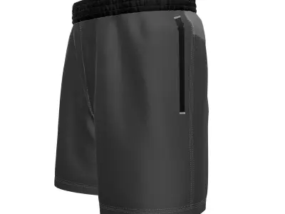 Men Shorts 3D model 3D model