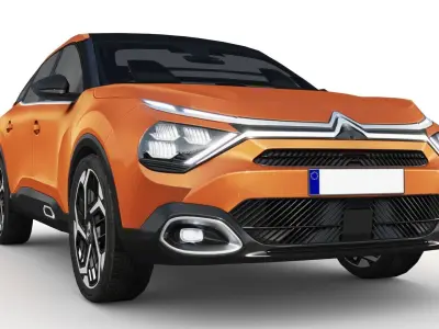 Citroen C4 2022 Low-poly 3D model