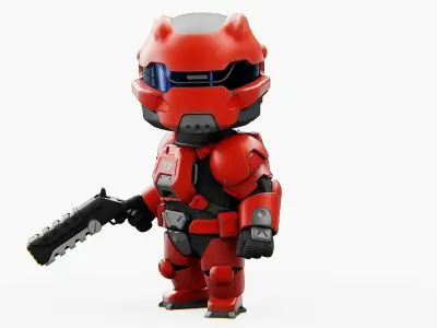 TOON TROOPER IGOR  Rigged for Unreal Engine - Unity - MIXAMO  3D model