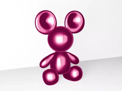 baloon mouse 3D print model