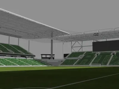 Q2 Stadium - Austin FC Texas USA 3D model