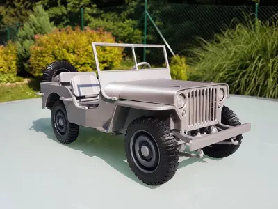 Jeep Willys - detailed scale model kit 3D print model